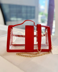 Grace Clear Red Bag
