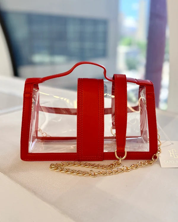 Grace Clear Red Bag