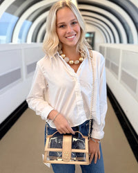 Grace Clear Gold Bag