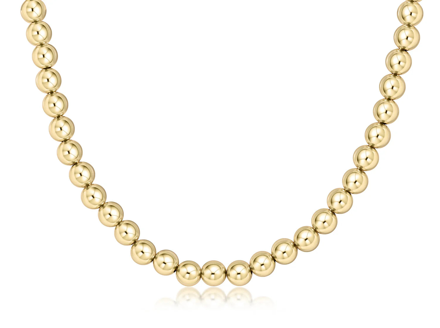 17" Choker Classic Gold 8mm Bead