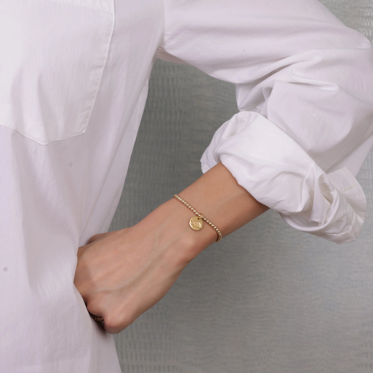eCOLLEGIATE Extends Classic Gold 3MM Bracelet - University Of Arkansas