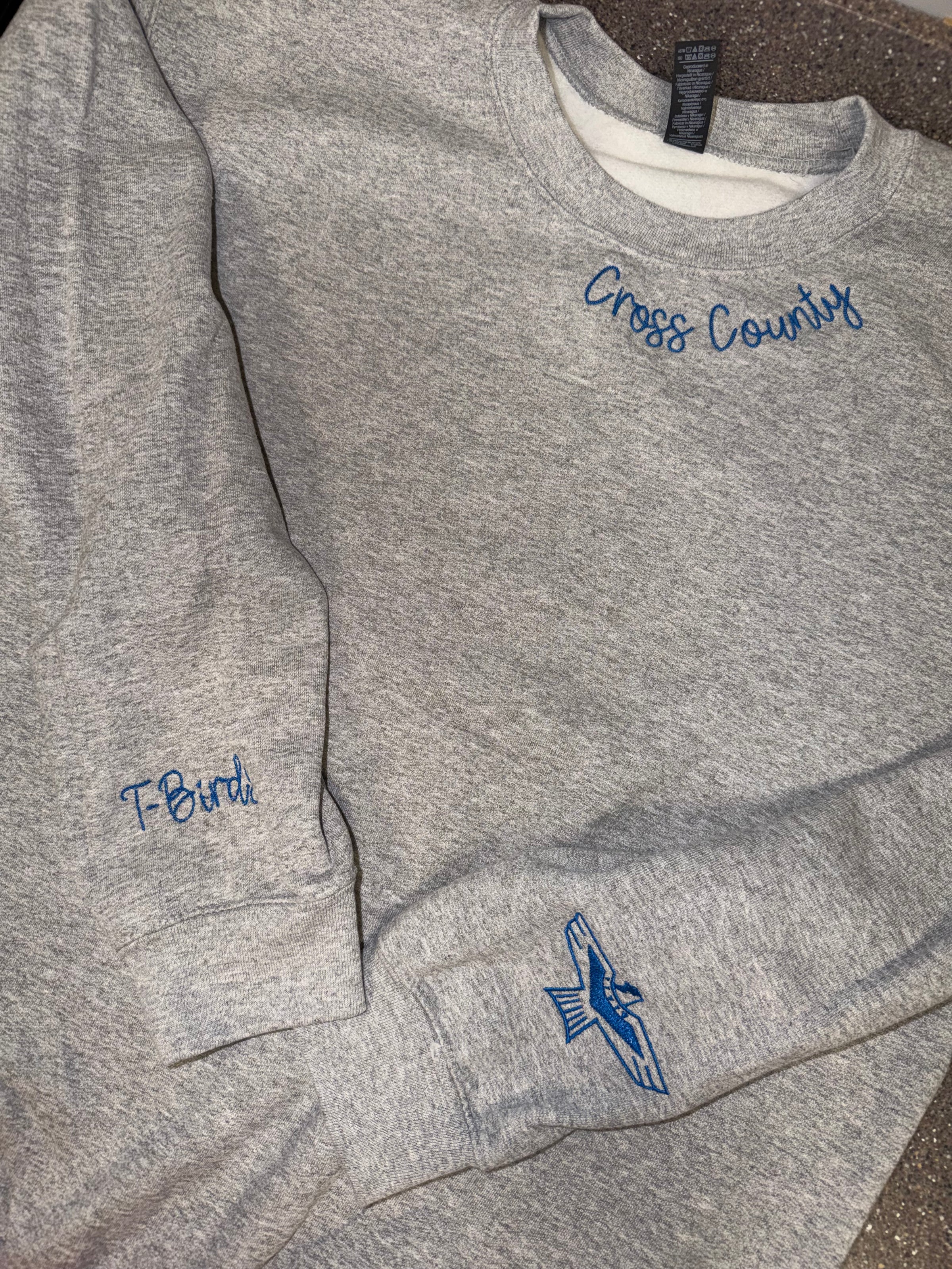 Cross County Sweatshirt with Mascot