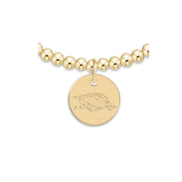 eCOLLEGIATE Extends Classic Gold 3MM Bracelet - University Of Arkansas