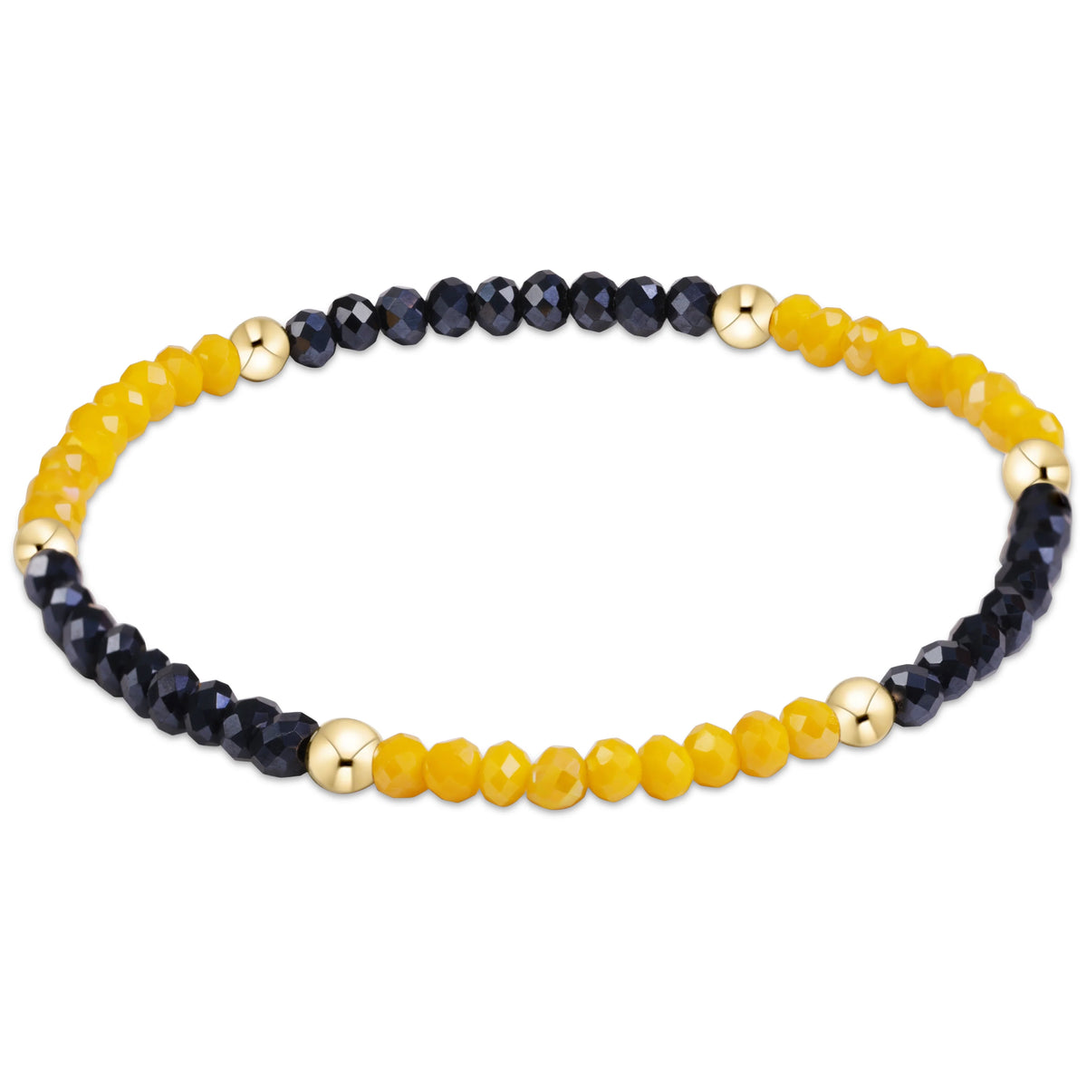 Gameday Flirty Presence Bracelet -Golden Yellow-Navy