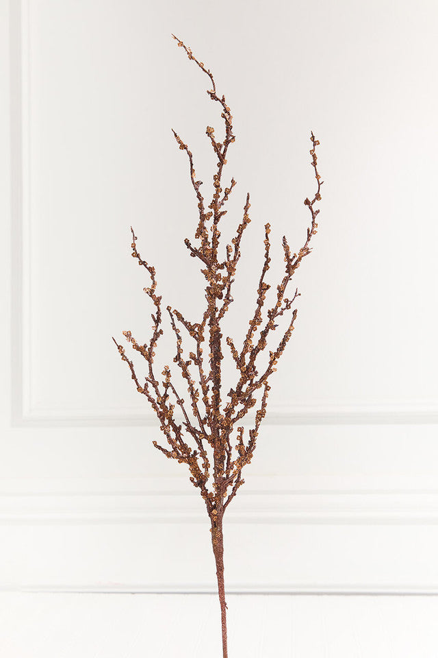 32" Iced Sequin Bead Spray-Copper