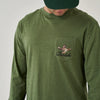 Ducks Flying In-Long Sleeve - Heather Olive