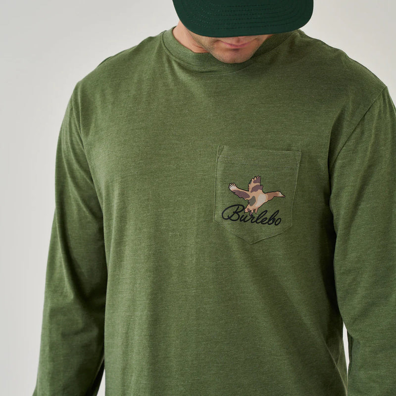 Ducks Flying In-Long Sleeve - Heather Olive