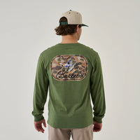 Ducks Flying In-Long Sleeve - Heather Olive