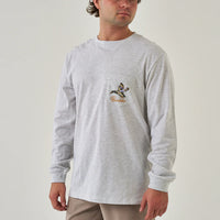 Longsleeve Pintail Triangle Duck - Ash Grey