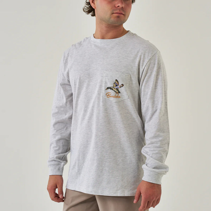 Longsleeve Pintail Triangle Duck - Ash Grey