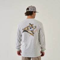 Longsleeve Pintail Triangle Duck - Ash Grey
