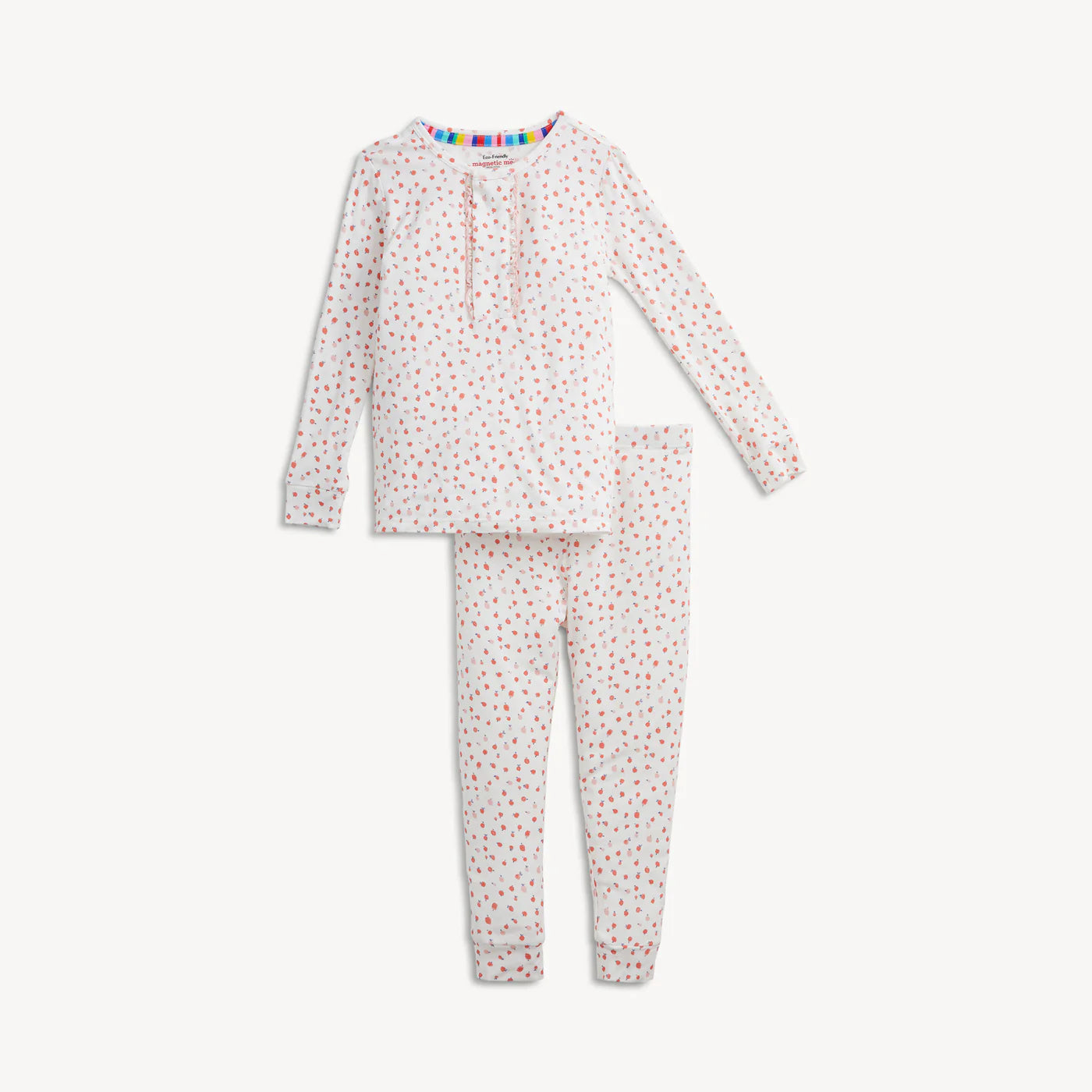 Apple Blossom Modal Ruffle PJ Set- Magnetic Me