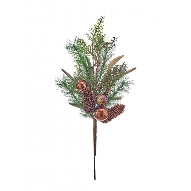 22" Antler/Cone/Pine Spray