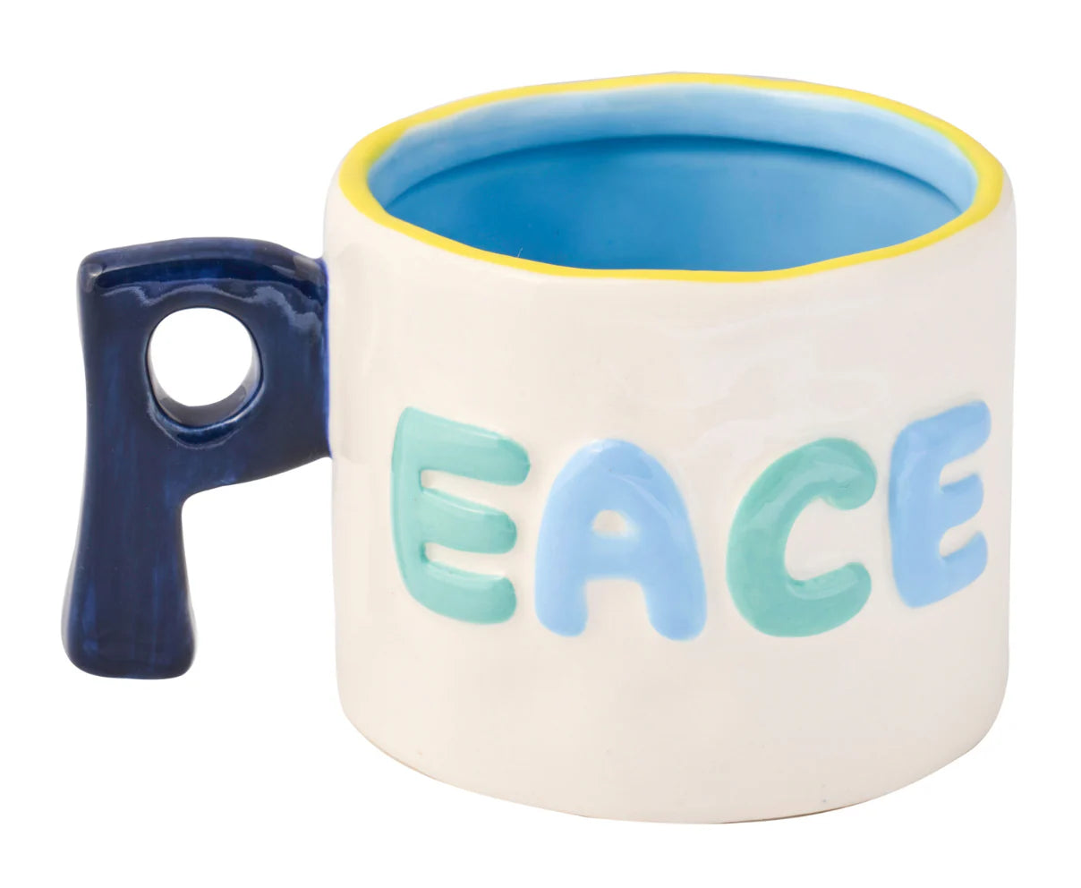 Ceramic Message Mug "Peace" 14oz