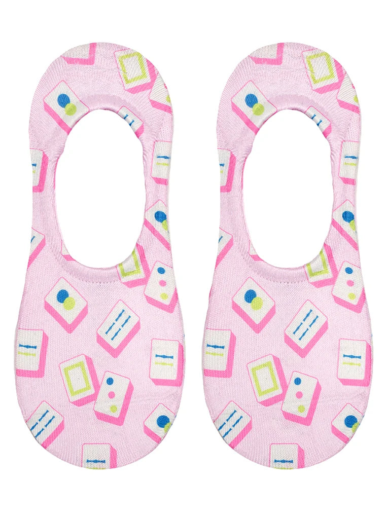 Mahjong Liner No Show Socks