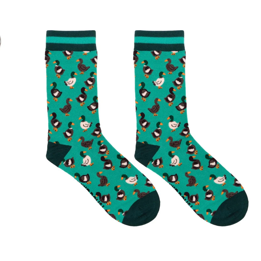 Mallard Duck Women's  Bamboo Crew Socks