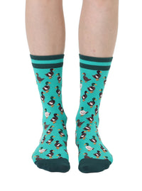 Mallard Duck Women's  Bamboo Crew Socks