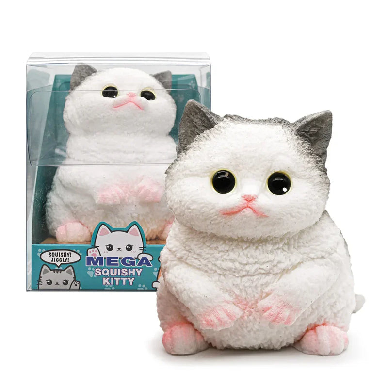 Plush cat toy with packaging on a white background