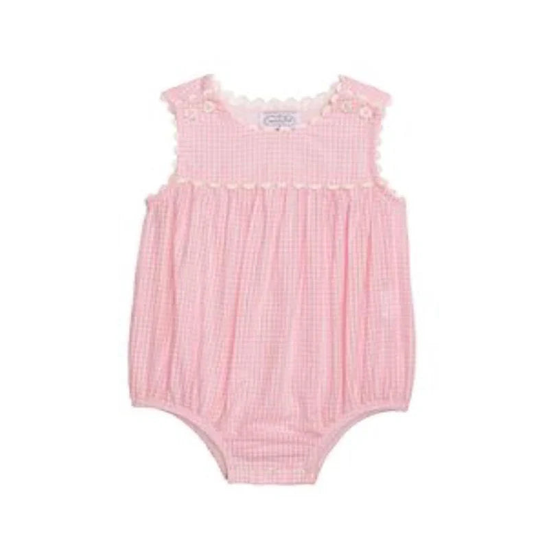Pink Gingham Bubble (3-6 Month)
