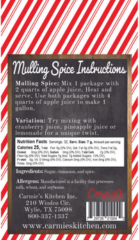 Mulling Spice Spiced Cider Mix