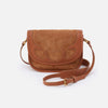 Kiva Small Crossbody in Suede Leather- Oak Barrel