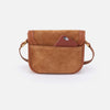 Kiva Small Crossbody in Suede Leather- Oak Barrel