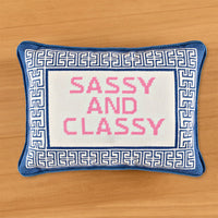 Embroidered Needlepoint Pillows