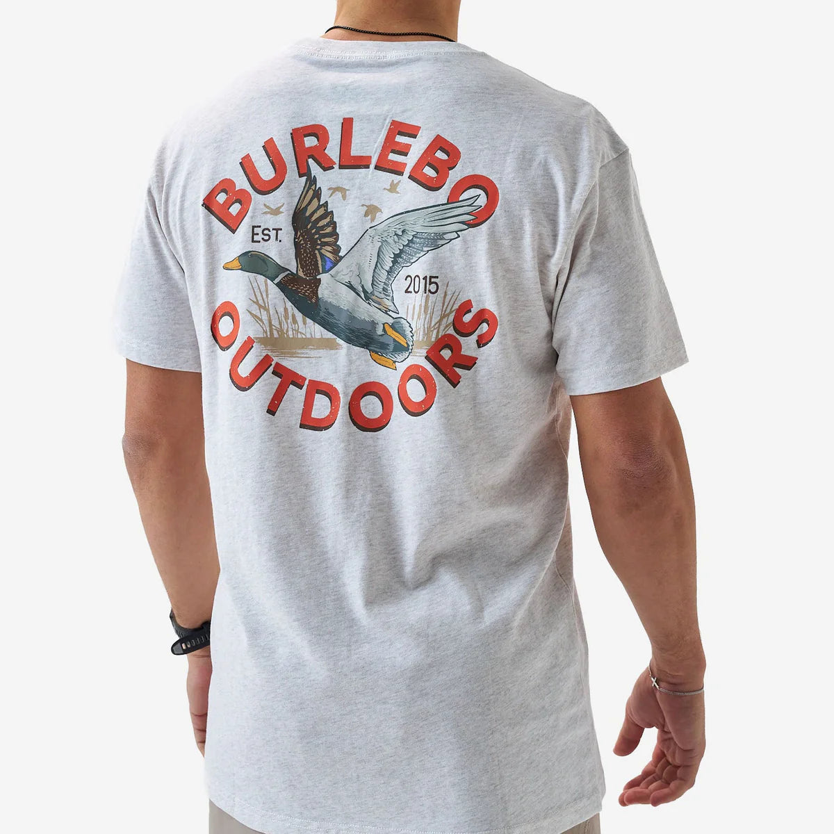 Short Sleeve Tee - Old School Duck Hunt - Heather Oatmeal