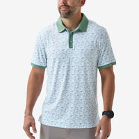 Ringer Performance Polo - Duck Season - White