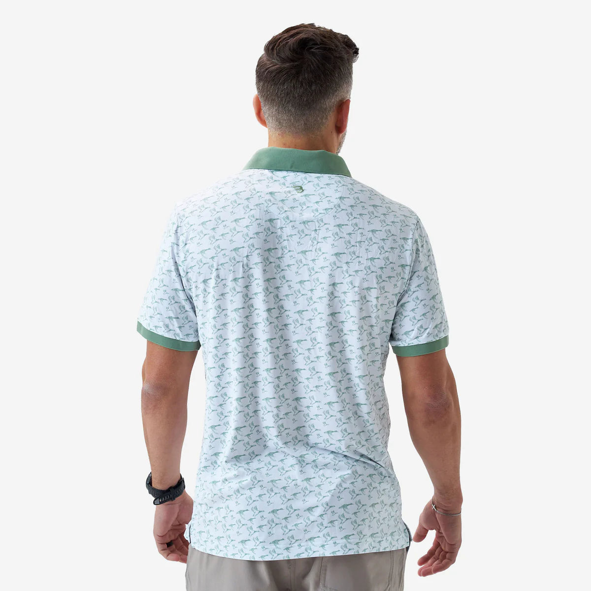 Ringer Performance Polo - Duck Season - White