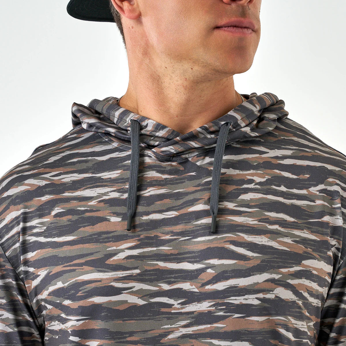 Performance Hoodie - Tiger Stripe Camo - Wetland