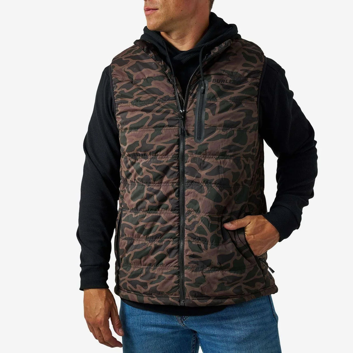 Puffer Vest -Bendia Camo