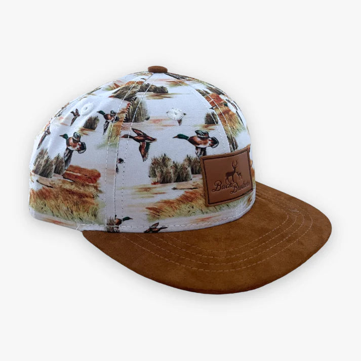 Flat Brim Snapback in Mallard Meadow