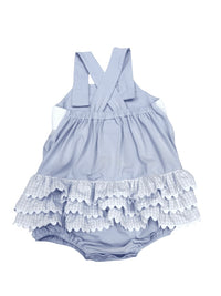 Safari Smocked Ruffle Bubble