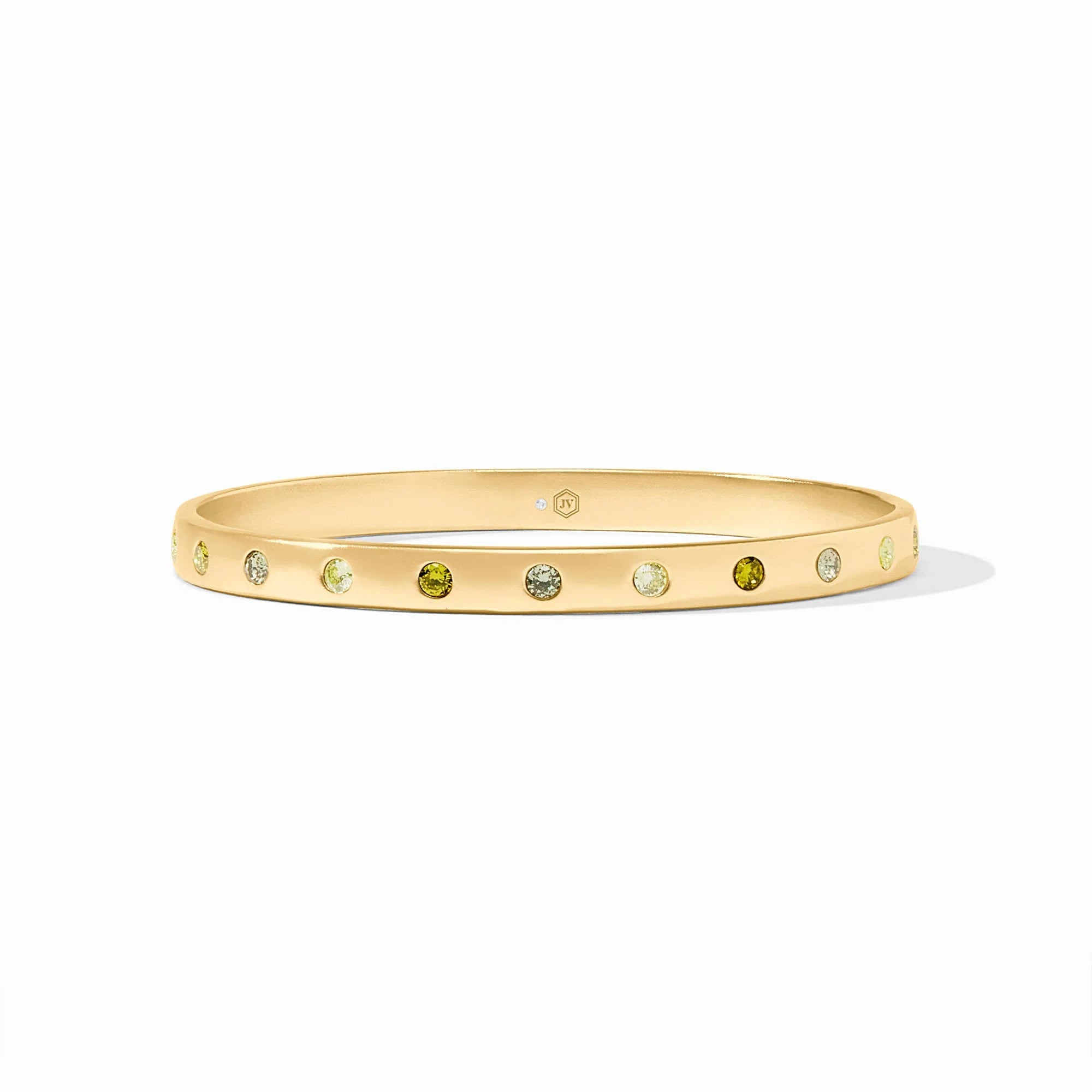 Rainbow Bangle-Gold-Shades Of Jade