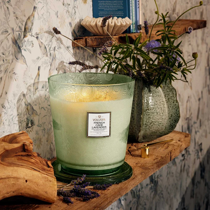 French Cade Lavender 5 Wick Hearth Candle