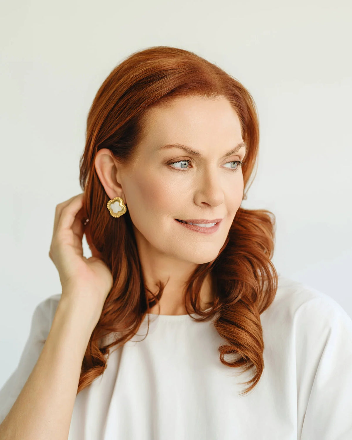 Camellia Clover Studs