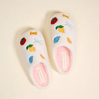 Italian Summer Fuzzy Slippers