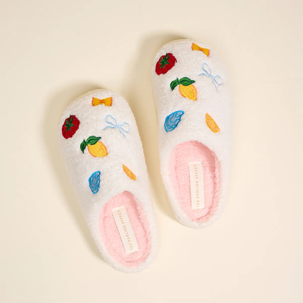 Italian Summer Fuzzy Slippers