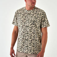 Adult Short Sleeve Pocket Tee - Classic Deer Camo