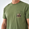 Adult Short Sleeve Tee-Duck Dog Stamp-Heather Olive
