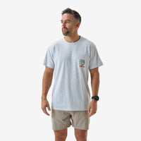 Short Sleeve Tee - Fish Wild - Ash Grey