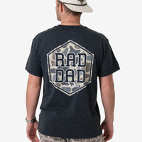 Short Sleeve Tee - Rad Dad - Heather Black