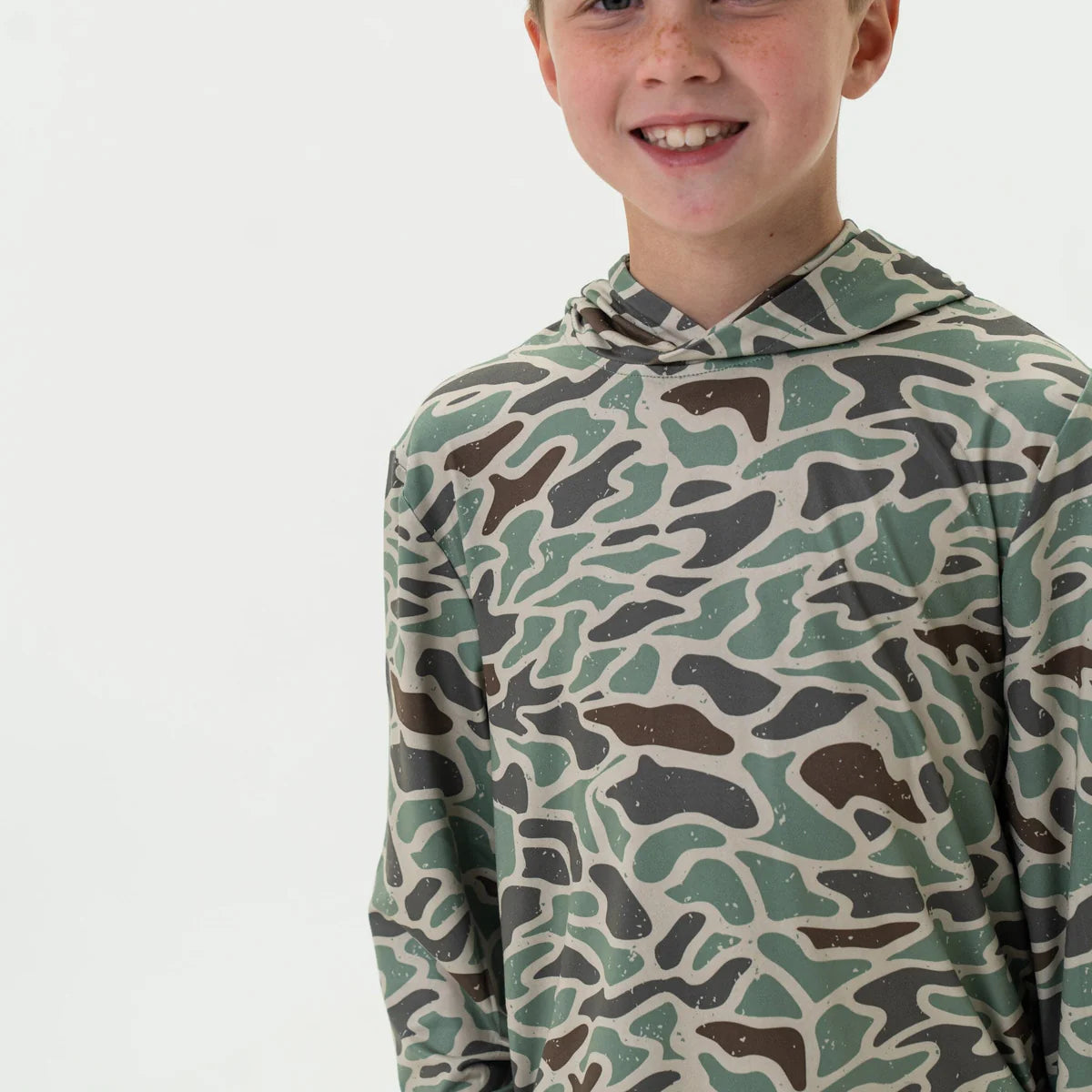 Youth Performance Hoodie-Classic Duck Camo