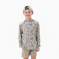 Youth Performance Hoodie-Classic Deer Camo