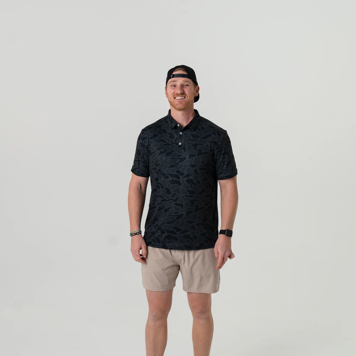 Adult Performance Polo-Black Camo