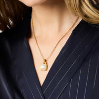 Sahara Solitaire Necklace-Ivory