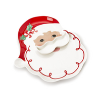 Santa Plate With Removable Mustache