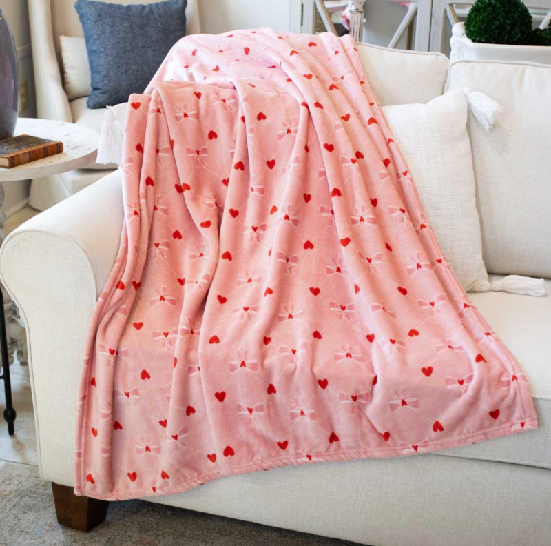 Tickled Pink Throw Pink/Red