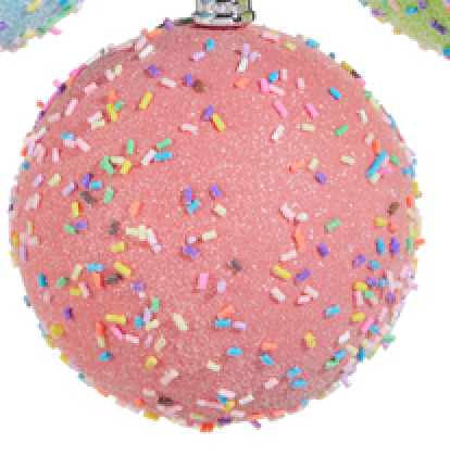 4" Sprinkled Ball Ornaments
